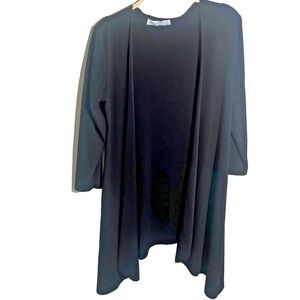 Y2K Rinascimento Flyaway XL Italy Black Stretch Cover Up Fairy Indie Punk Collar